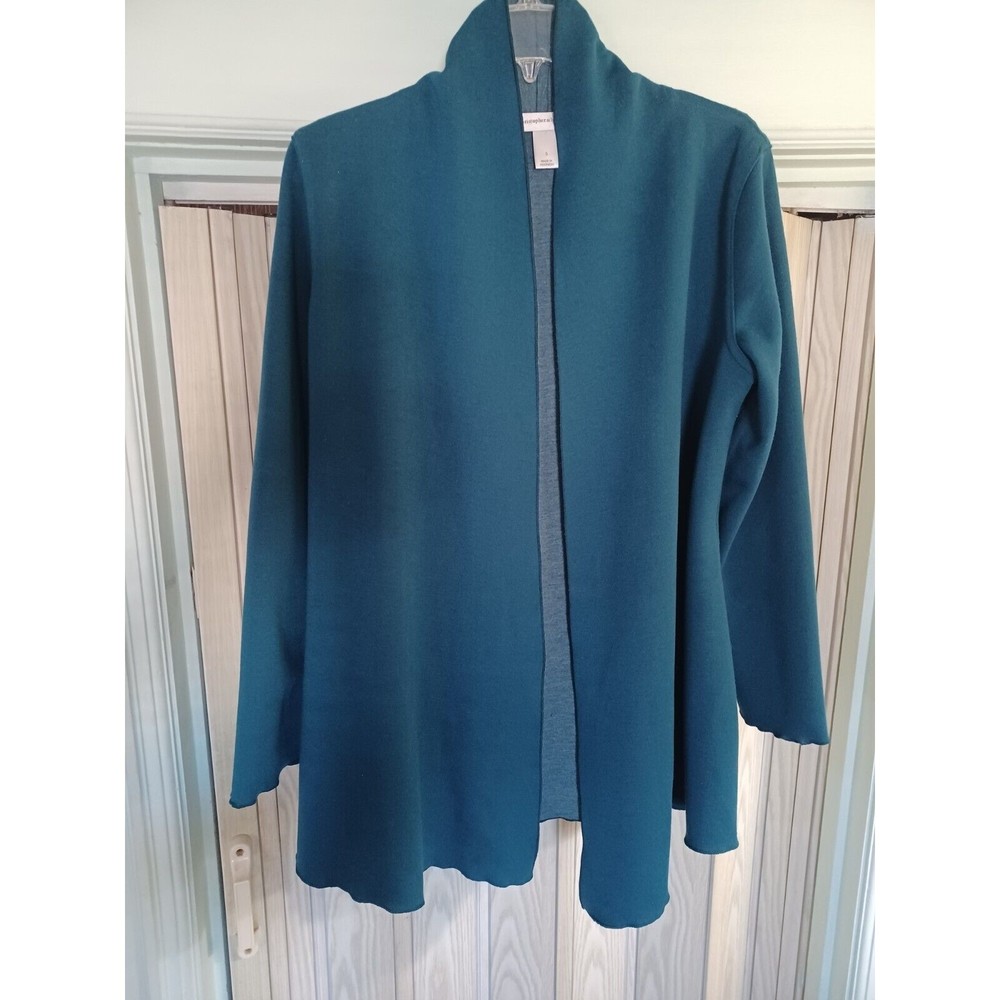 Christopher Banks womens open cardigan jacket green small